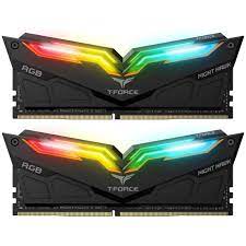 TEAMGROUP T-FORCE NIGHT HAWK RGB TWIN 16GB (8x2) DDR4 3200MHZ DESKTOP MEMORY