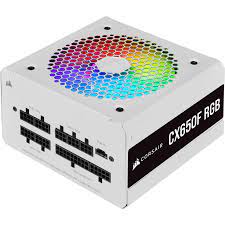 CORSAIR CX-F RGB SERIES CX650F RGB WHITE 650W 80+ BRONZE FULLY MODULAR ATX POWER SUPPLY