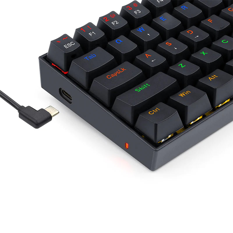 REDRAGON (K606) LAKSHMI BLACK BLUE SWITCH MECHANICAL KEYBOARD