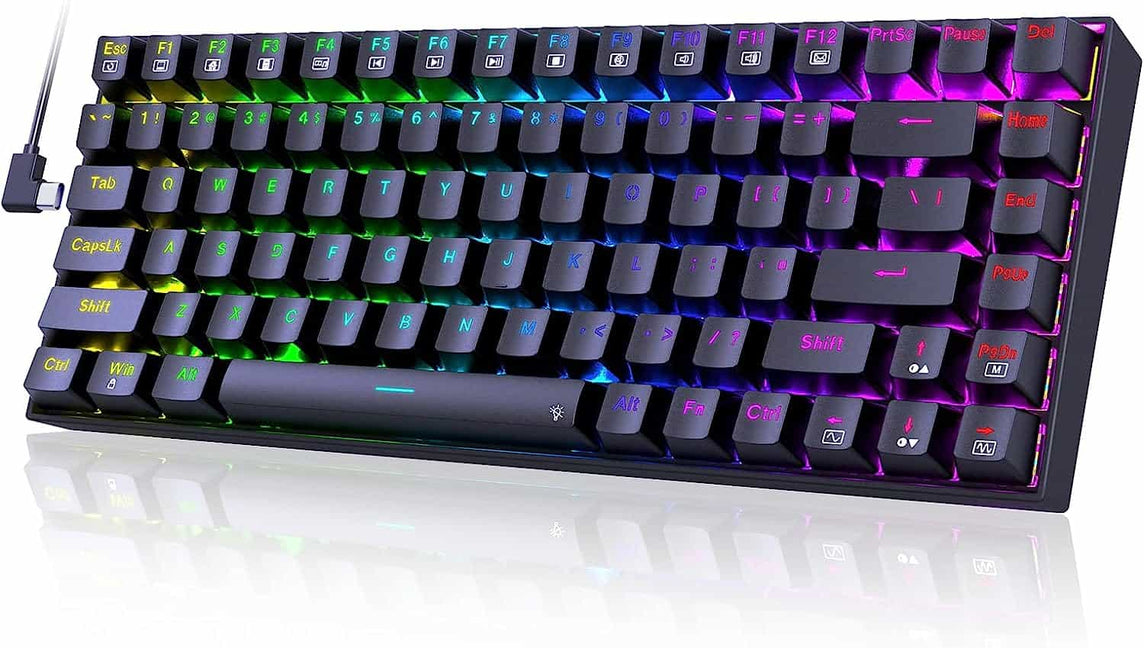 REDRAGON K629-KB PHANTOM BLACK BLUE SWITCH MECHANICAL KEYBOARD