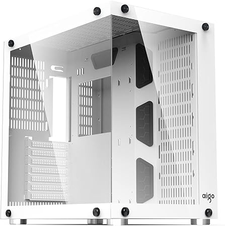 CVS KRONOS GAMING PC CASE W/ TEMPERED GLASS FRONT+SIDE/USB3/ (M-ATX) CASE