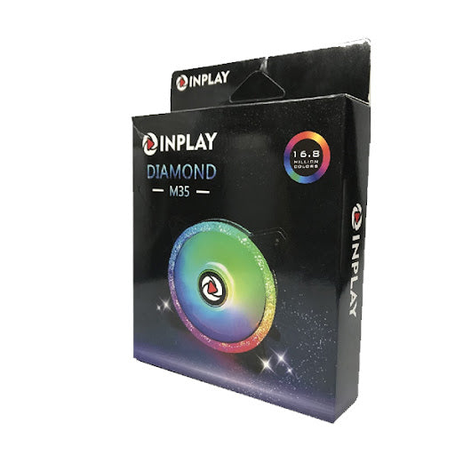 INPLAY M35 DIAMOND RGB 12CM,1200RPM 12DCV COOLING FAN