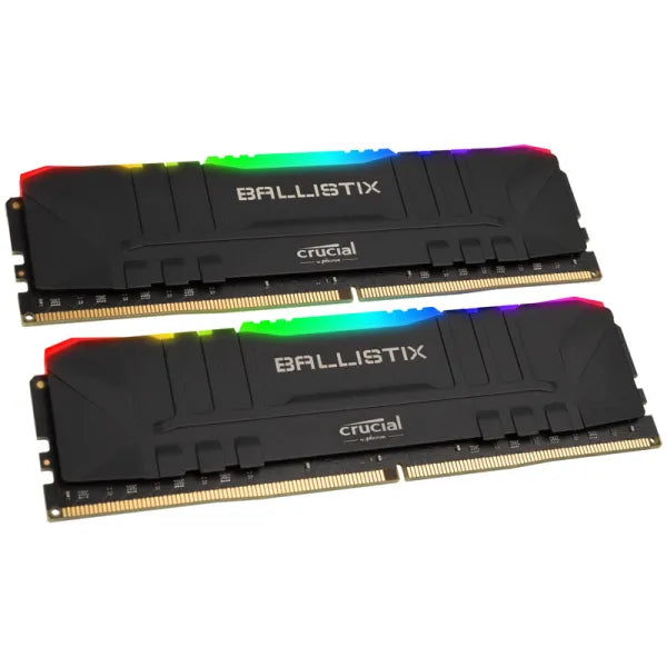 CRUCIAL BALLISTIX RGB 32GB Kit (2x16GB) DDR4-3200MHz BLACK MEMORY