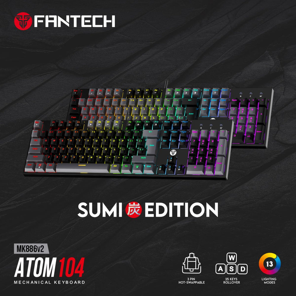 FANTECH MK886 V2 ATOM104 SUMI EDITION MECHANICAL WIRED KEYBOARD