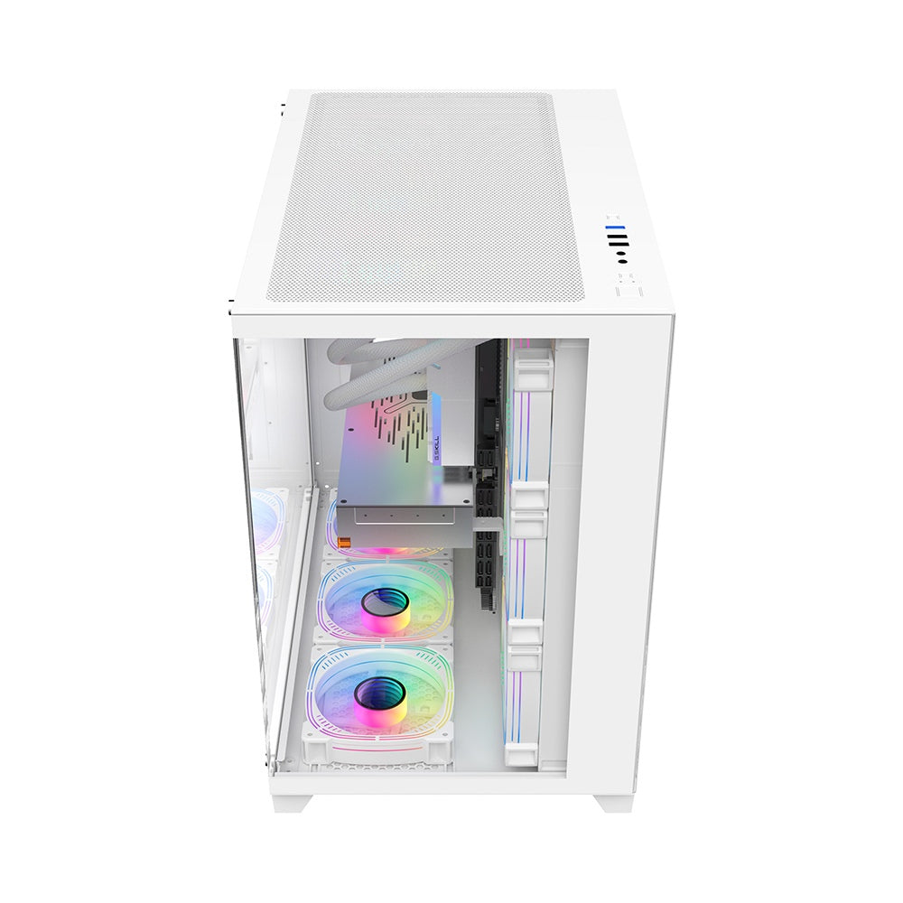 1ST PLAYER MEGAVIEW MV8-TP  W/TG FRONT & SIDE/DUAL CHAMBER/ATX GAMING CASE