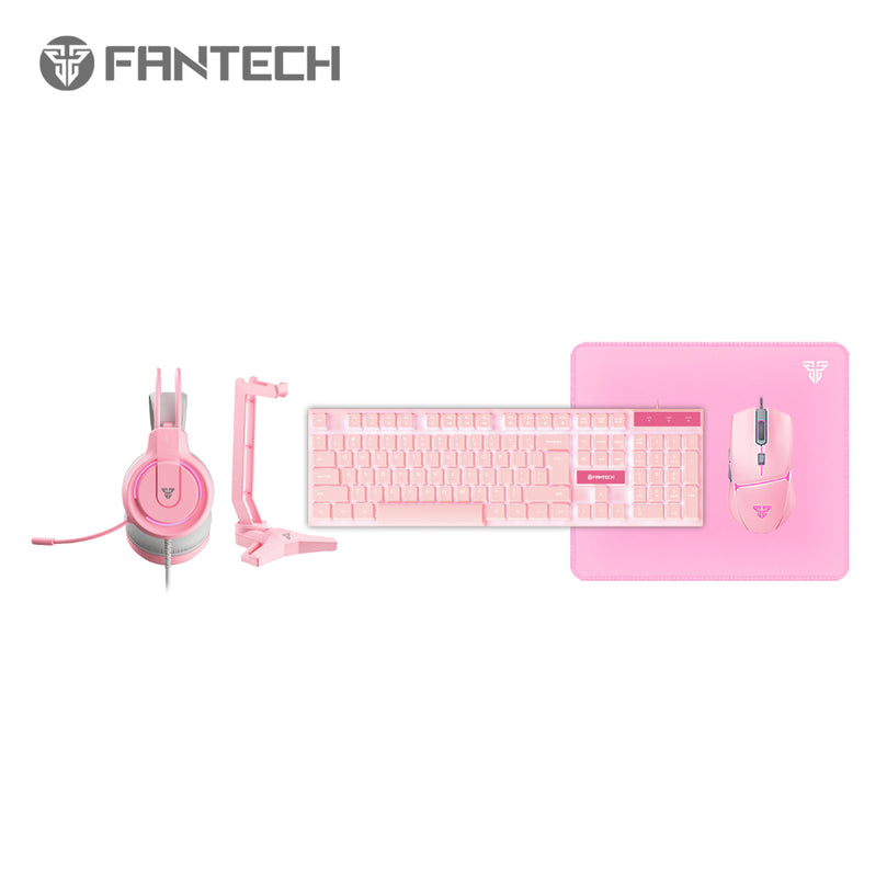 FANTECH P51 5 IN 1 POWER BUNDLE KEYBOARD , MOUSE , HEADSET , STAND, MOUSEPAD GAMING SET