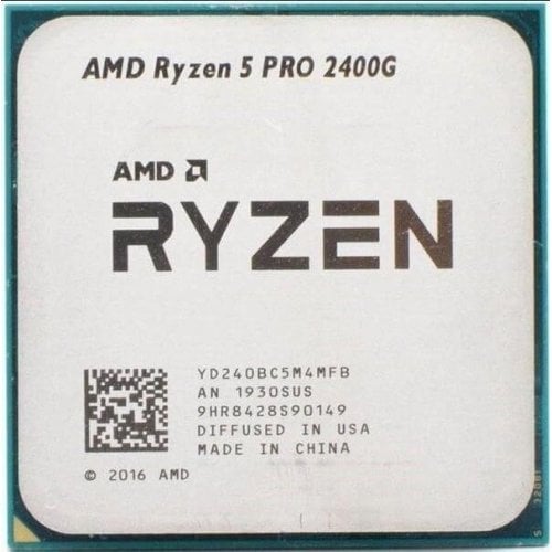 AMD RYZEN 5 PRO 2400G TRAY TYPE | 4 CORES | 8 THREADS | 3.5GHZ | SOCKET AM4 DESKTOP PROCESSOR