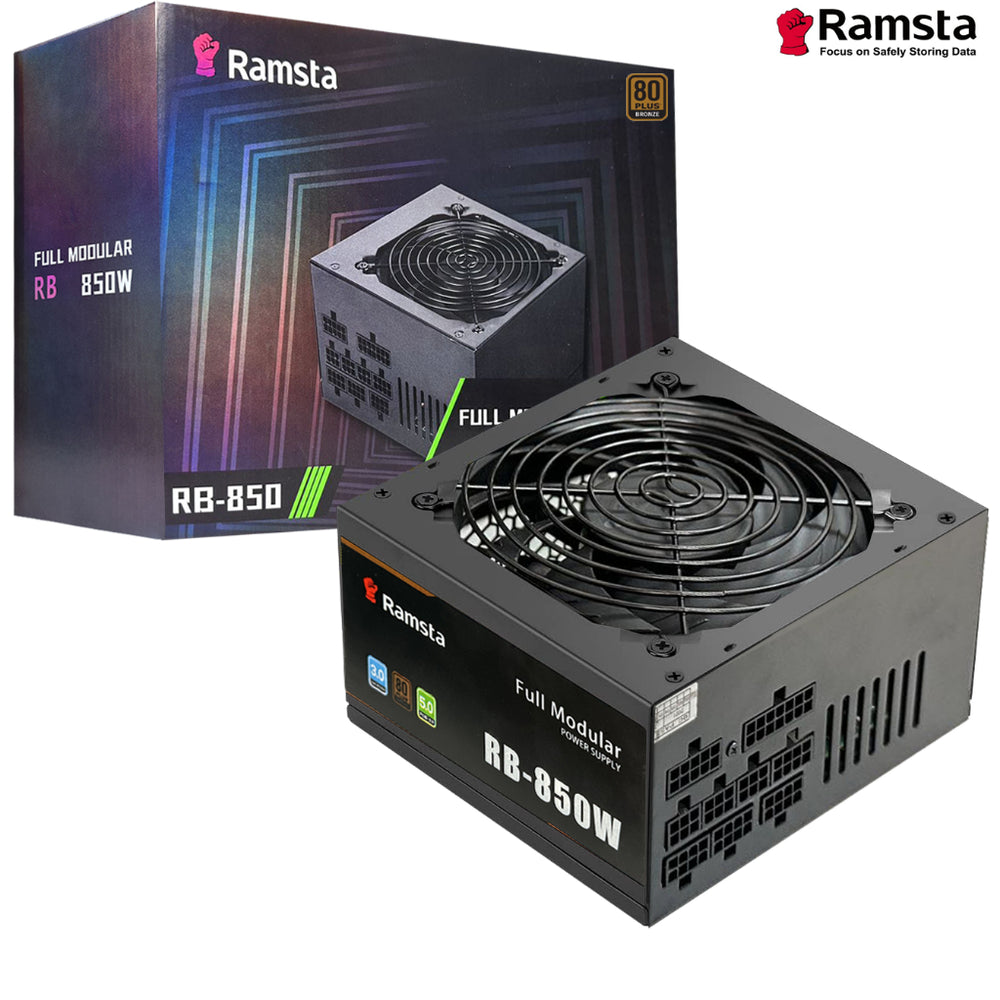 RAMSTA RB-550 80PLUS FULL MODULAR 550WATTS POWER SUPPLY