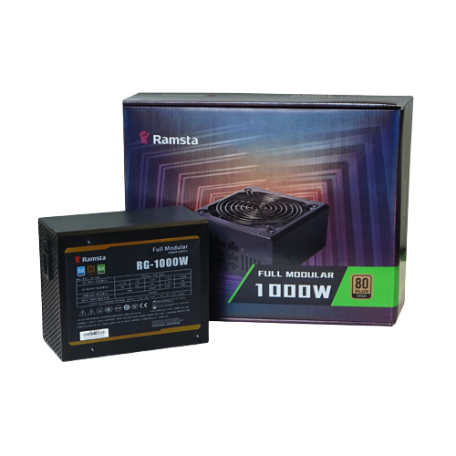 RAMSTA RB-550 80PLUS FULL MODULAR 550WATTS POWER SUPPLY