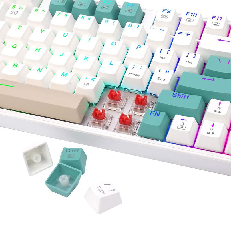 REDRAGON (K636WGC-RGB) KITAVA WHITE MECHANICAL KEYBOARD