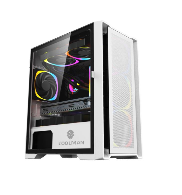 COOLMAN (RUBY) W/ 3 ARGB FAN GAMING CASE