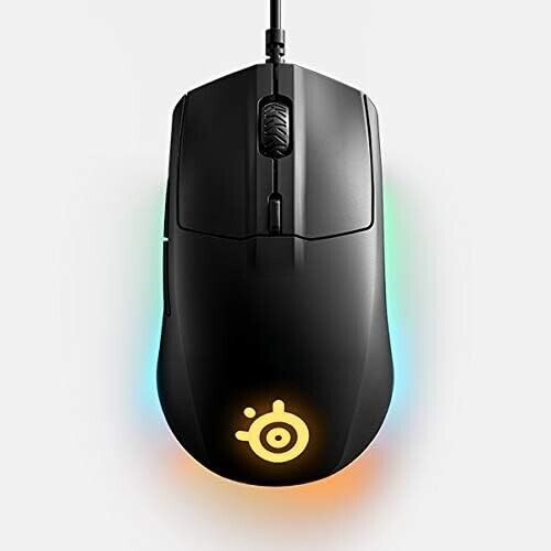 STEELSERIES RIVAL 3 62513 - 8,500 CPI TRUEMOVE CORE OPTICAL SENSOR - 6 PROGRAMMABLE GAMING MOUSE