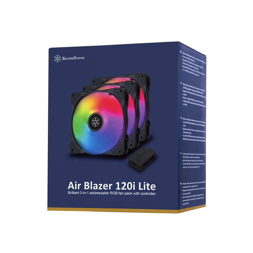SILVERSTONE AIR BLAZER 120I LITE 12CM ARGB LED FAN 3-FAN PACK
