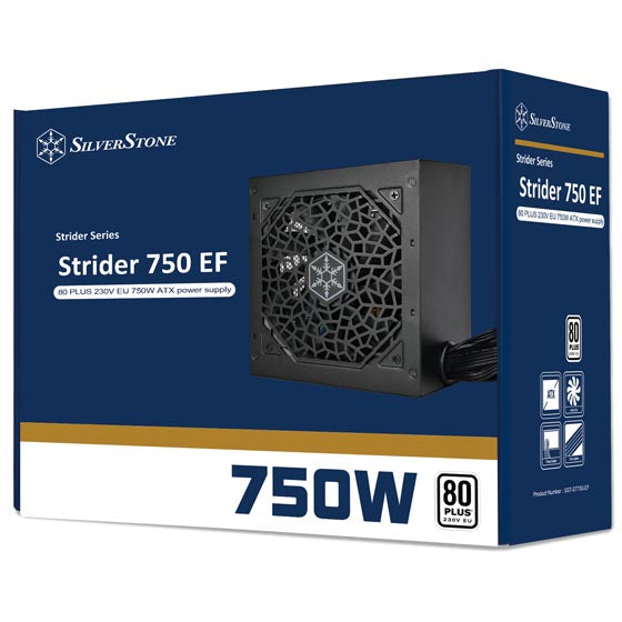 SILVERSTONE STRIDER ESSENTIAL 750WATTS 80PLUS SST-ST750-EF APFC NON-MODULAR POWER SUPPLY