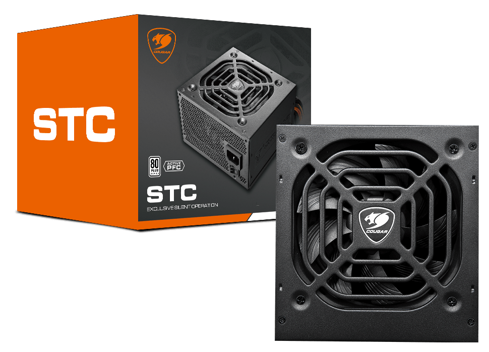 COUGAR STC 500WATTS 80 PLUS NON-MODULAR W/ AFPC POWER SUPPLY