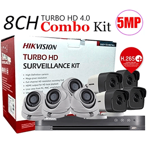 HIKVISION TVI-8CH4D4B 5MP 8 CHANNEL CCTV KIT