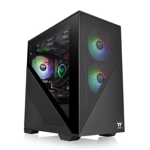 THERMALTAKE DIVIDER 170 TG M-ATX CHASSIS [LEFT 3MM TEMPERED GLASS PANELS GAMING CASE