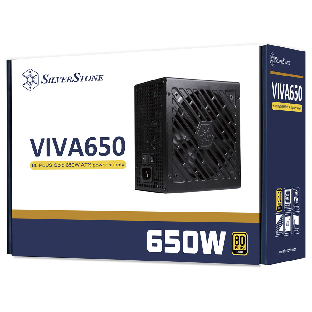 SILVERSTONE VIVA 650WATTS 80+ BRONZE APFC NON-MODULAR POWER SUPPLY