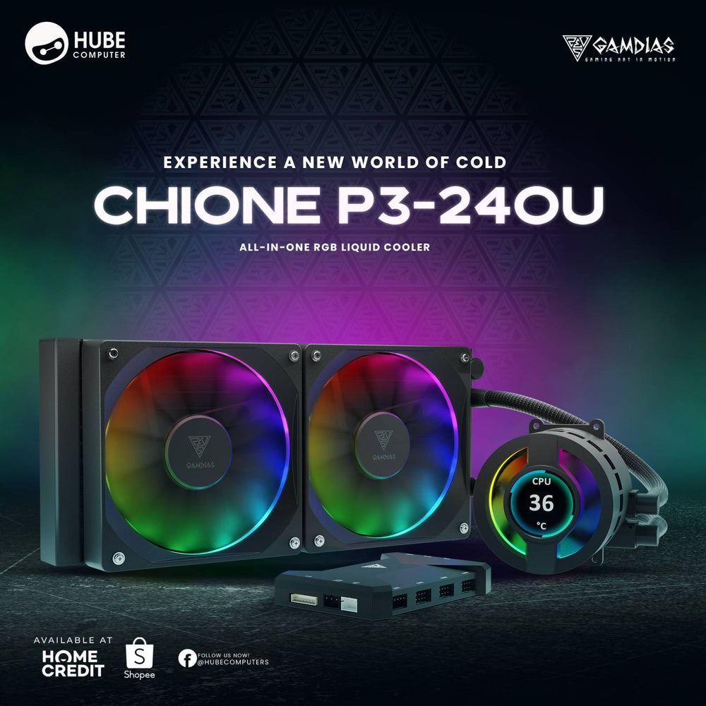 GAMDIAS CHIONE P3-240U CPU LIQUID COOLER