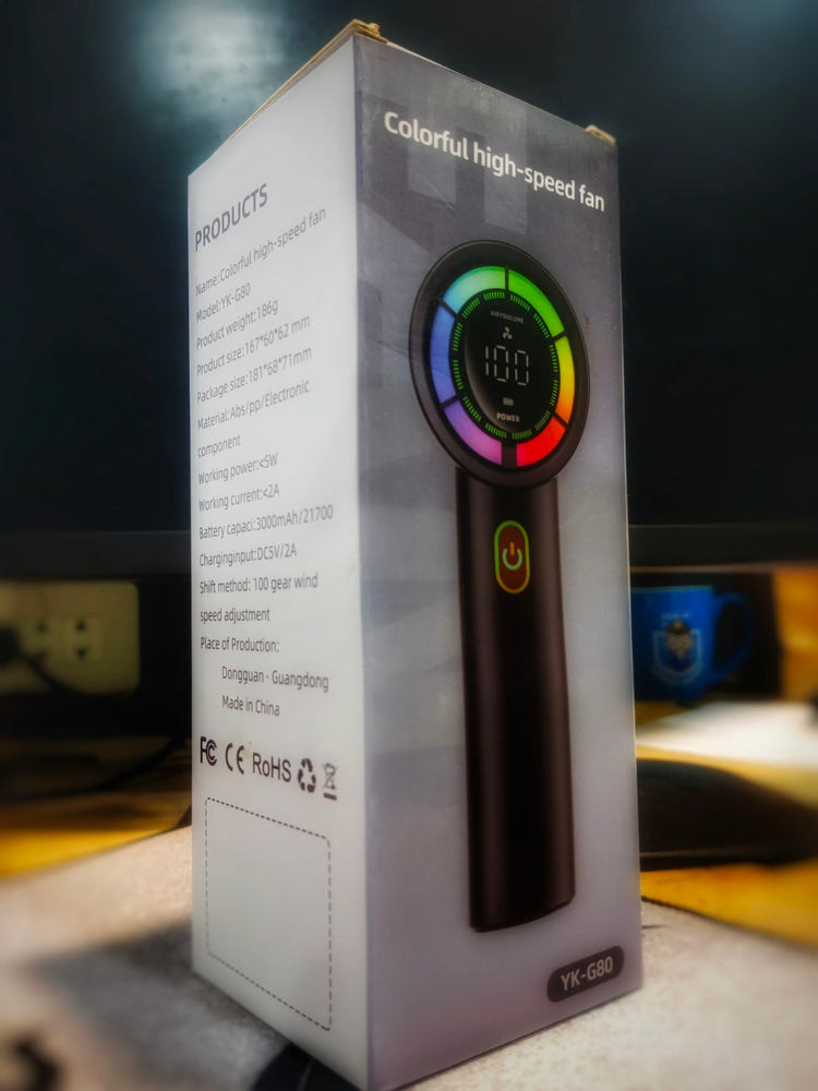 YK-G80 PORTABLE MINI HANDHELD TURBO FAN
