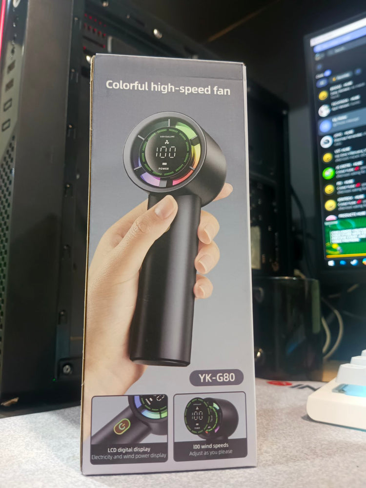 YK-G80 PORTABLE MINI HANDHELD TURBO FAN
