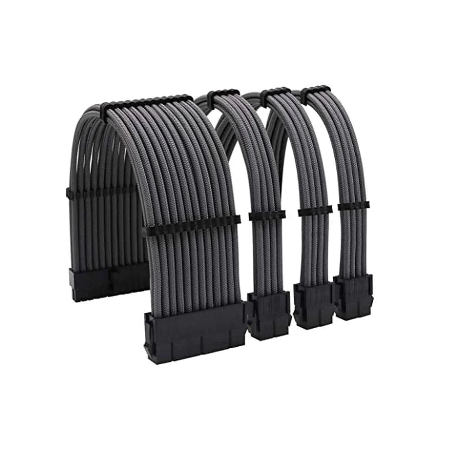 1STPLAYER STEAMPUNK GUN-001 | GUNMETAL GRAY | PSU SLEEVED EXTENSION CABLE KIT