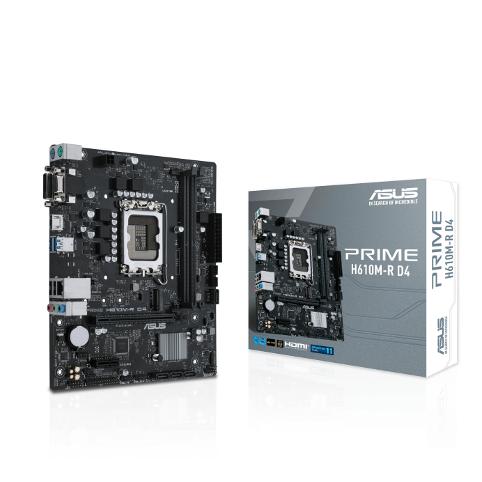 ASUS PRIME H610M-R D4 MOTHERBOARD