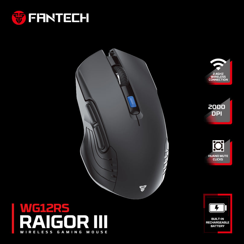 FANTECH WG12RS RAIGOR III WIRELESS MOUSE