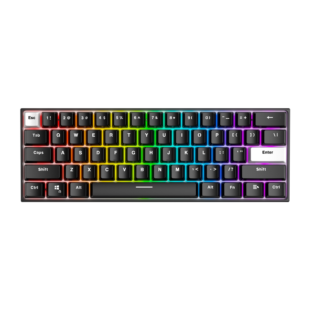 FANTECH MK857 MAXFIT61 MECHANICAL KEYBOARD, BLACK