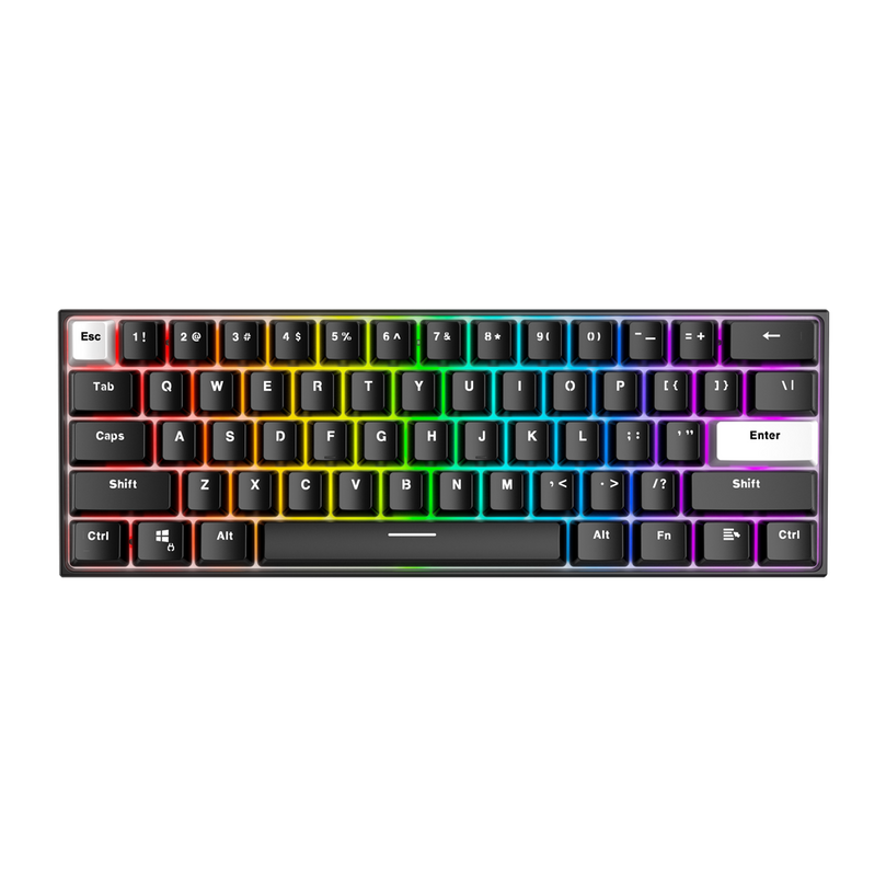 FANTECH MK857 MAXFIT61 MECHANICAL KEYBOARD, BLACK