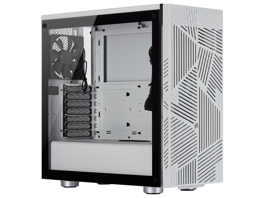 CORSAIR CARBIDE SERIES 275R AIRFLOW TEMPERED GLASS MID-TOWER GAMING CASE WHITE