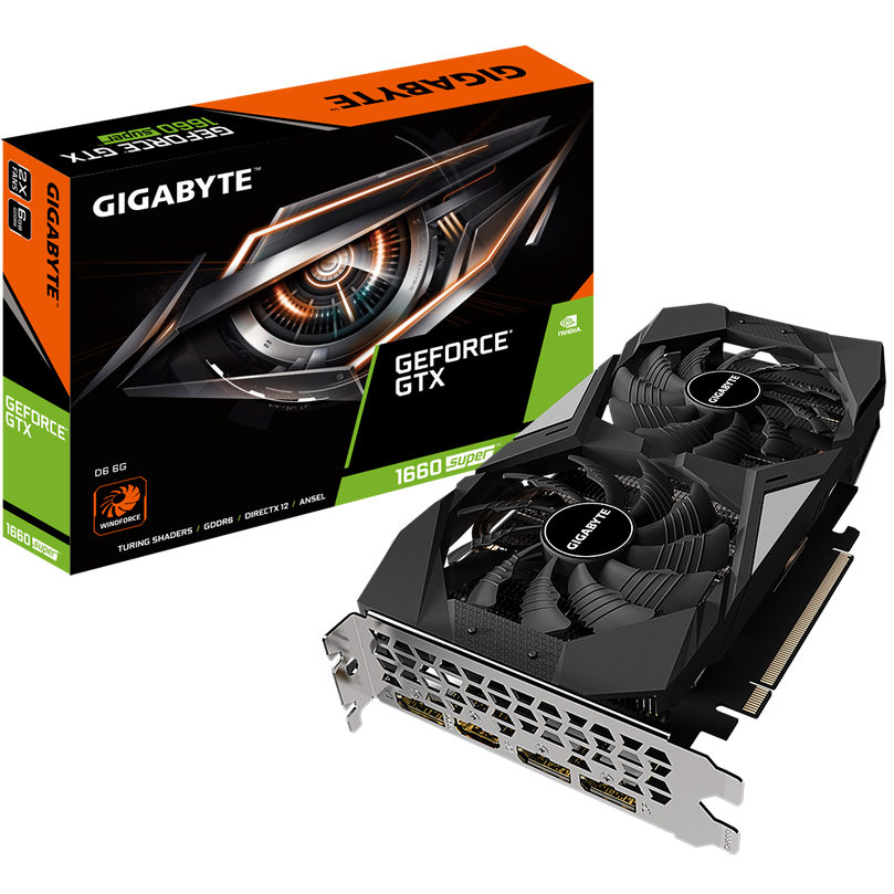 GIGABYTE GEFORCE GTX 1660 SUPER D6 6GB GV-N166SD6-6GD