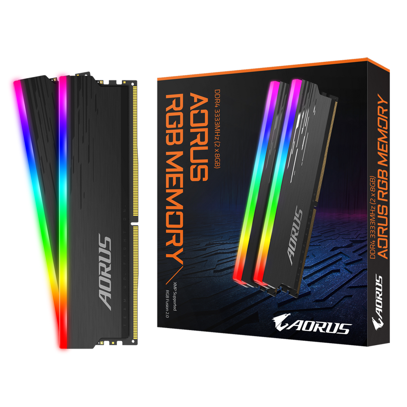 GIGABYTE AORUS RGB MEMORY 16GB (8GBx2) DDR4 3333MHZ