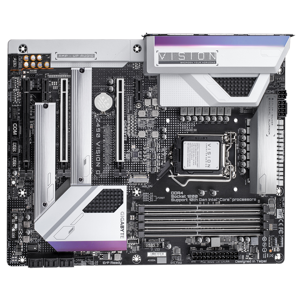 GIGABYTE Z490 VISION G 10TH GEN| 12 PHASE POWER DESIGN MOTHERBOARD