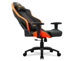 COUGAR EXPLORE STEEL BASE FRAME UNPARALLELED COMFORT BLACK+ORANGE SERIES GAMING CHAIR
