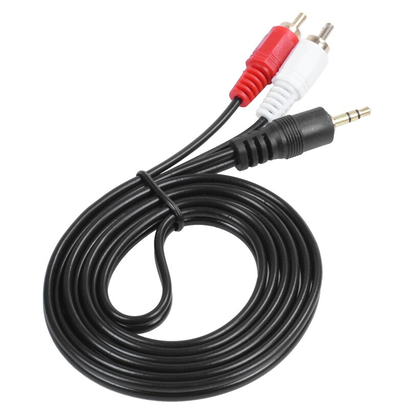 3.5MM TO 2 RCA 3M STEREO TO SPLITTER MINI PLUG JACK CABLE