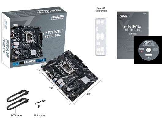 ASUS PRIME H610M-D D4 LGA1700 MATX MOTHERBOARD
