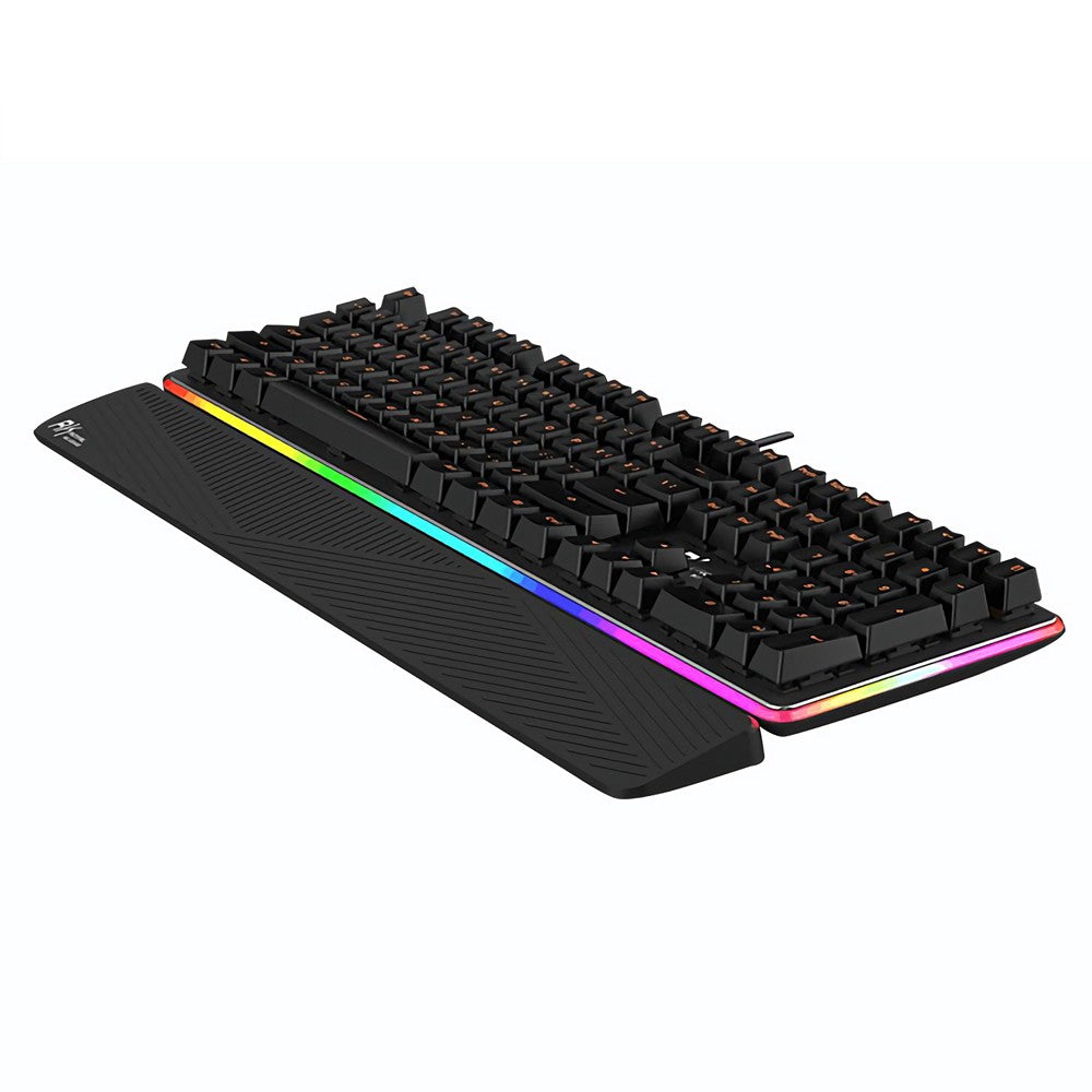 ROYAL KLUDGE RK919 108 KEY FULL-SIZE LAYOUT, ERGONOMIC WRIST PAD MECHANICAL KEYBOARD
