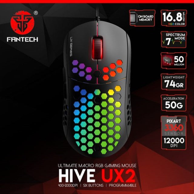 FANTECH HIVE UX2 MACRO RGB MOUSE