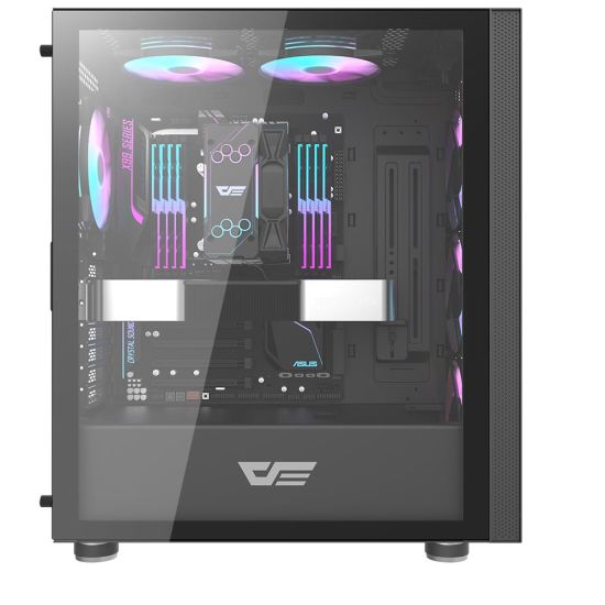 DARKFLASH DK210 ATX PC FULL TOWER WITH TEMPERED GLASS GAMING CASE