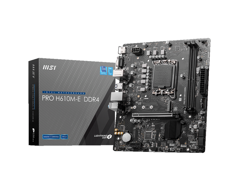 MSI PRO H610M-E DDR4 MOTHERBOARD