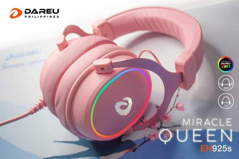 DAREU MIRACLE EH925S RGB 7.1 PINK HEADSET