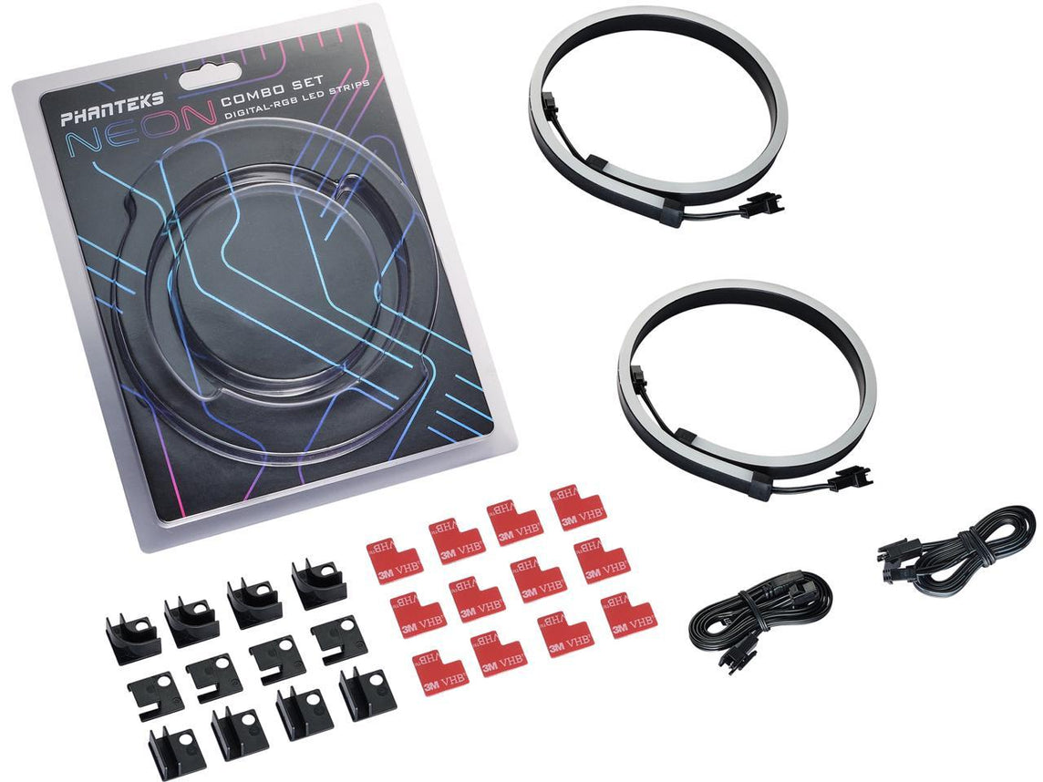 PHANTEKS COMBO 01 DIGITAL RGB LED STRIP COMBO SET 2X 40CM DIGITAL RGB STRIPS
