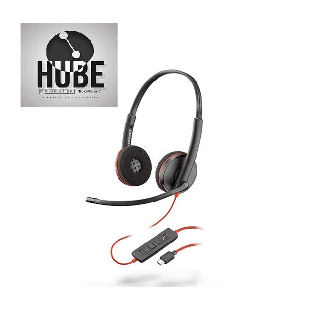 POLY BLACKWIRE C3220 USB-C/A HEADSET, ON-EAR MONO HEADSET