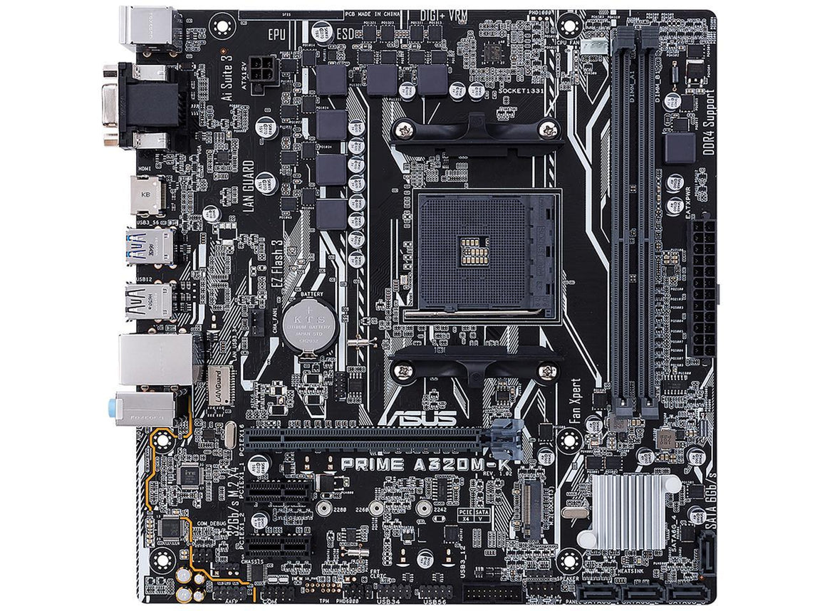 ASUS PRIME A320M-K AMD MOTHERBOARD