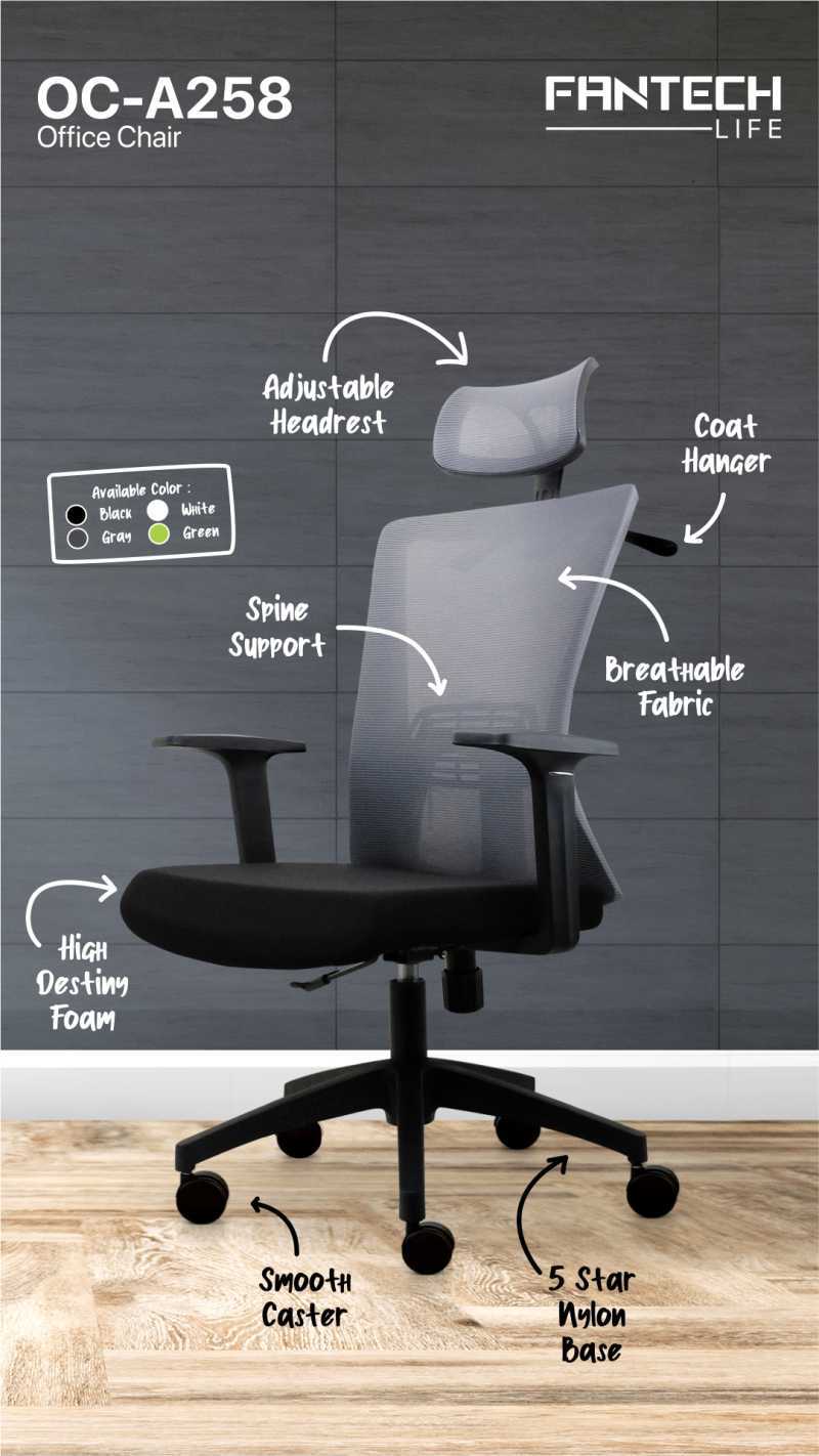 FANTECH OC-A258 OFFICE CHAIR