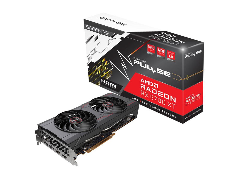 SAPPHIRE PULSE AMD RADEON RX 6700 XT GAMING 12GB GDDR6 HDMI / TRIPLE DP GRAPHICS CARD