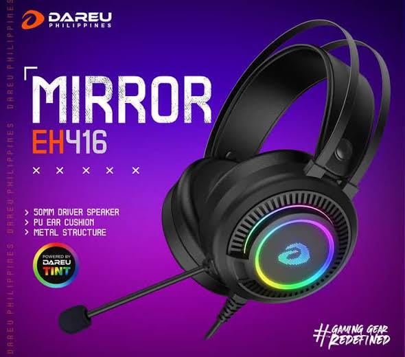 DAREU MIRROR EH416 7.1 RGB 3.5MM+USB HEADSET