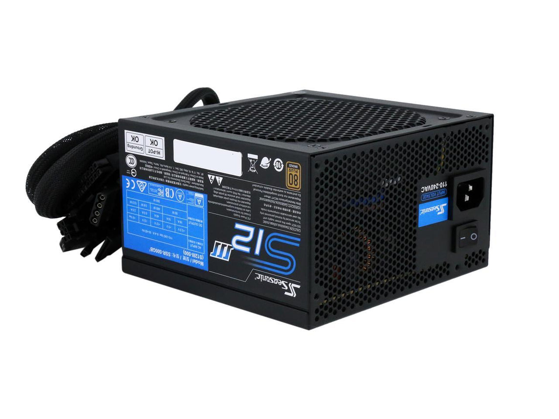 SEASONIC S12 III 500 SSR-500GB3 500WATTS 80+ BRONZE POWER SUPPLY