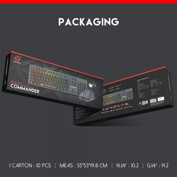 FANTECH MVP-862 COMMANDER MECHANICAL KEYBOARD